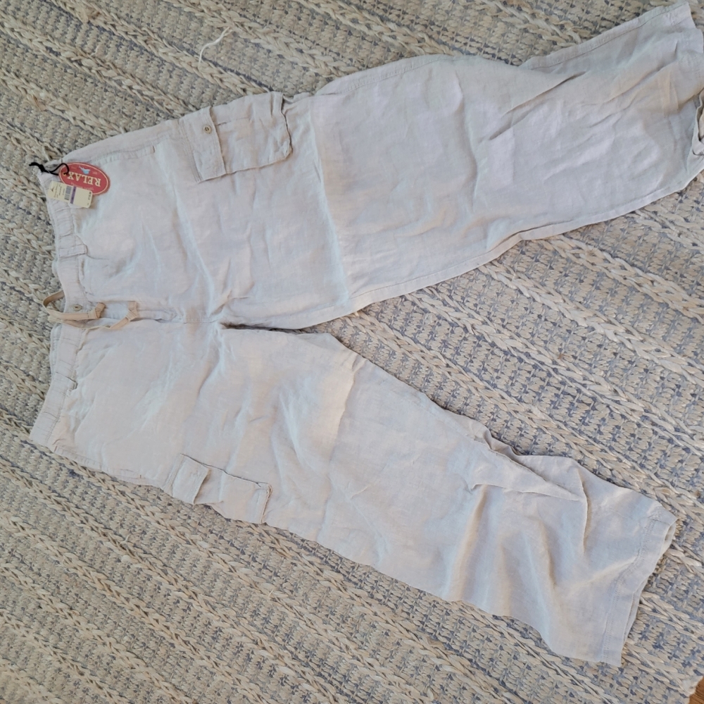 Khaki Linen Tommy Bahama 2XB pants